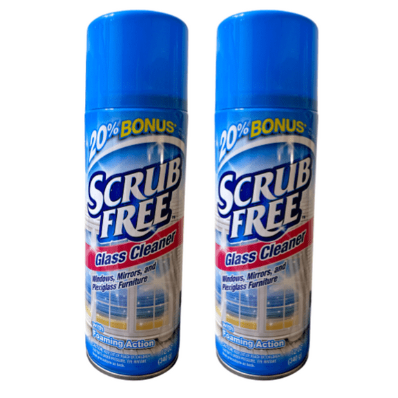 Scrub Free All Purpose Glass Cleaner with Foaming Action Pack of 2