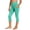 Mint Green, variant on Girls Cropped Legging Pants High Waist Stretchy Yoga Leggings Casual Slim Base Layers Trousers with Pockets Gray 10-11 Years