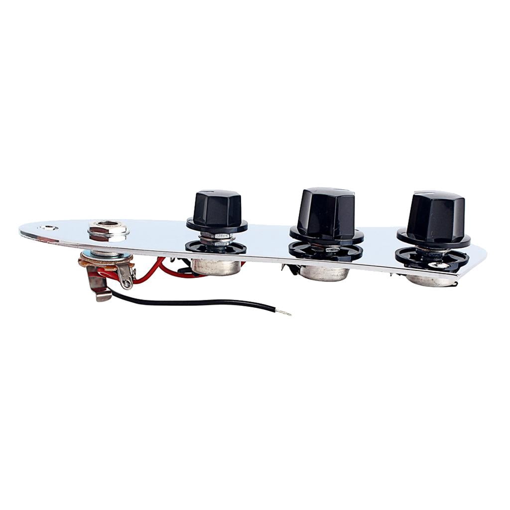 LeeQinersw Durable Prewired Fully Loaded Control Plate Switch for JB Jazz Bass Guitar Parts