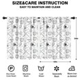 thumbnail image 2 of Baseballs Caps Black Pattern Insulated Teens Curtains Set Of 2, Bedroom Essentials, Toddler Room Decor 42"x54", 2 of 5
