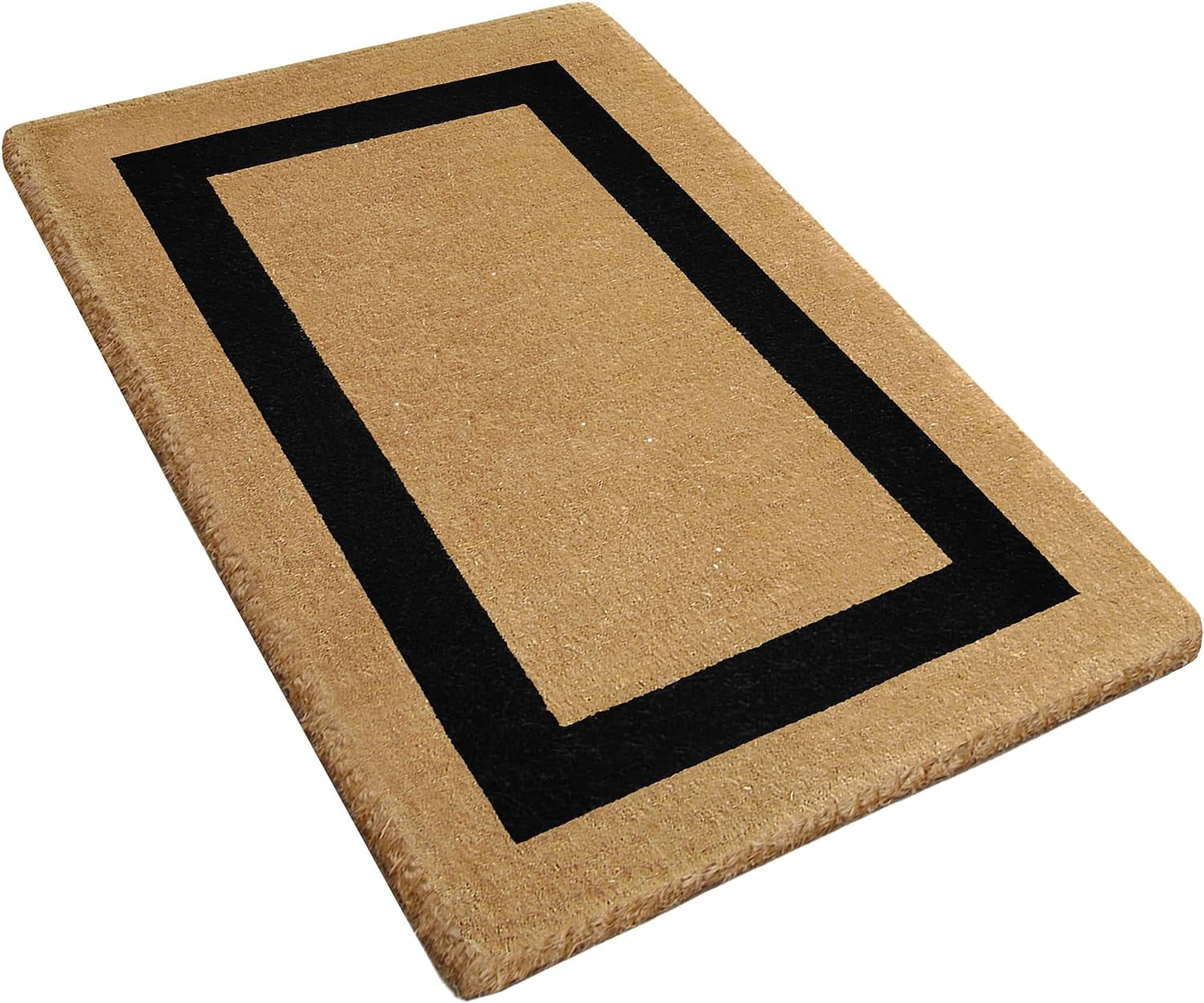 Legendary Doormats Blank Coco Coir Doormat Outdoor Welcome Door Mat with Single Black Picture Frame Border - Black - 30" x 48"