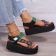 thumbnail image 4 of Nuevos zapatos de verano, zapatos de playa de suela gruesa, sandalias femeninas de estilo étnico Wmkox8yii  nm5478, 4 of 9