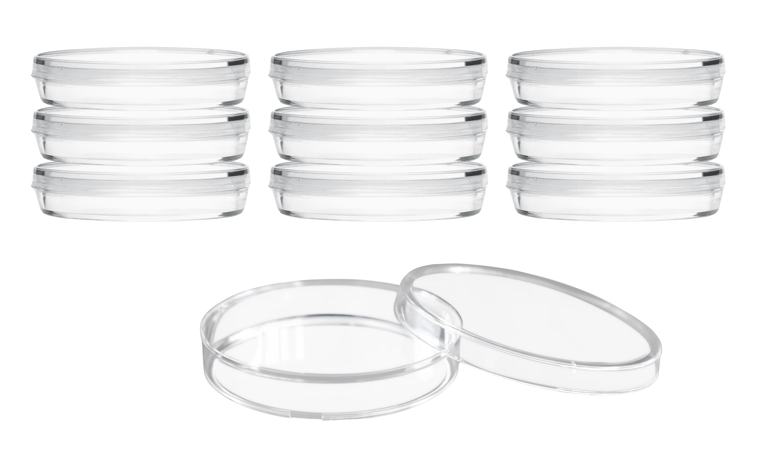 10PK Disposable Petri Dish with Lid Sterile 90x14mm Polystyrene