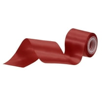 Uxcell 2" 5 Yard Double Faced Solid Satin Ribbon Polyester Fabric Wine Red