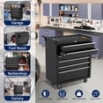thumbnail image 6 of Garvee Tool Cart with Wheels and 6-Drawers, Portable Tool Storage Cabinet for Garage, Workshop, Black, 6 of 7