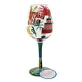 thumbnail image 2 of Designs by Lolita ‚ÄúBirthday Bash‚Äù Hand-painted Artisan Wine Glass, 15 oz., 2 of 3