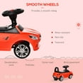 thumbnail image 4 of Aosom Kids Ride On Push Car, Foot-to-Floor Walking Sliding Toy Car for Toddler with Working Horn, Music, Headlights and Storage, Red, 4 of 9