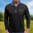 thumbnail image 2 of Akiihool Men's Polos Shirts Long Sleeve Mens Polo Shirts Long Sleeve Men's Polo Shirt Long Sleeve Golf Shirt (Black,M), 2 of 9