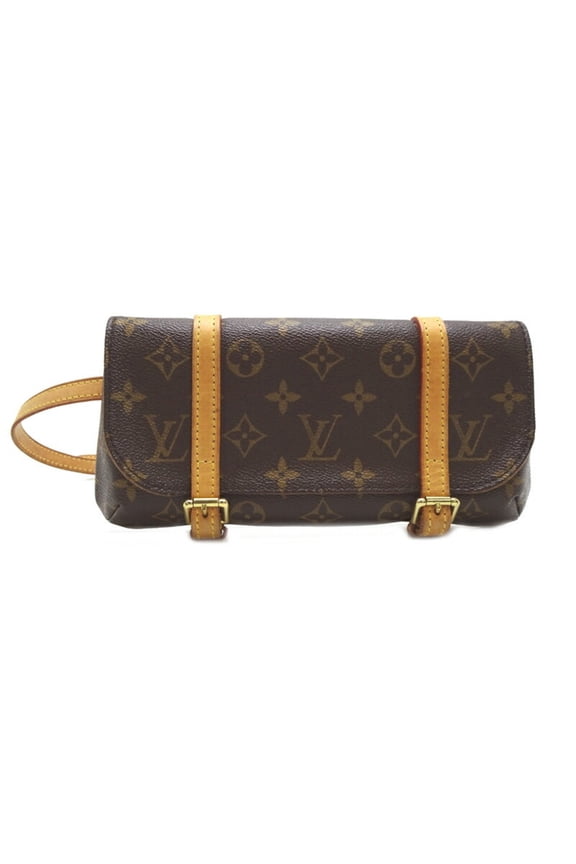 Pre-Owned Louis Vuitton Pochette Marelle Women's Waist Bag M51159 Monogram Brown (Fair)