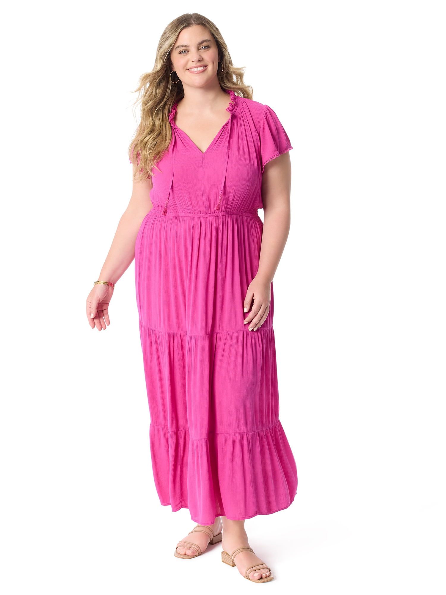 Jessica Simpson Women's and Women's Plus Lexie Maxi Dress, Sizes XS-5X
