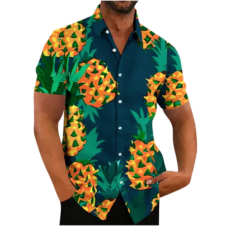 Xysaqa Hawaiian Shirt for Men Tee Shirts Mens Men's Hawaiian Shirt