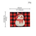 thumbnail image 2 of Clearance! Caoblia Christmas Placemats 12x18" Washable Wipeable Heat-Proof Christmas Printing Placemats for Kitchen, Dining Table, Holiday, Party Decor Supplies, Christmas Decorations, 2 of 2