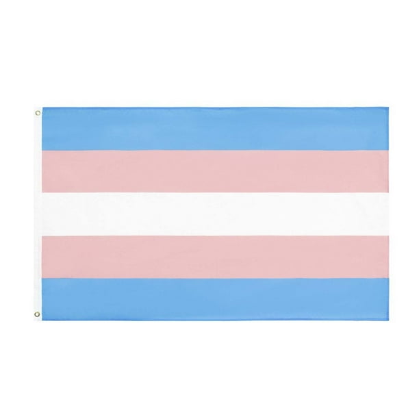 Bandera transgénero de 90 x 150 cm Bandera de género transgénero Bandera de género transgénero