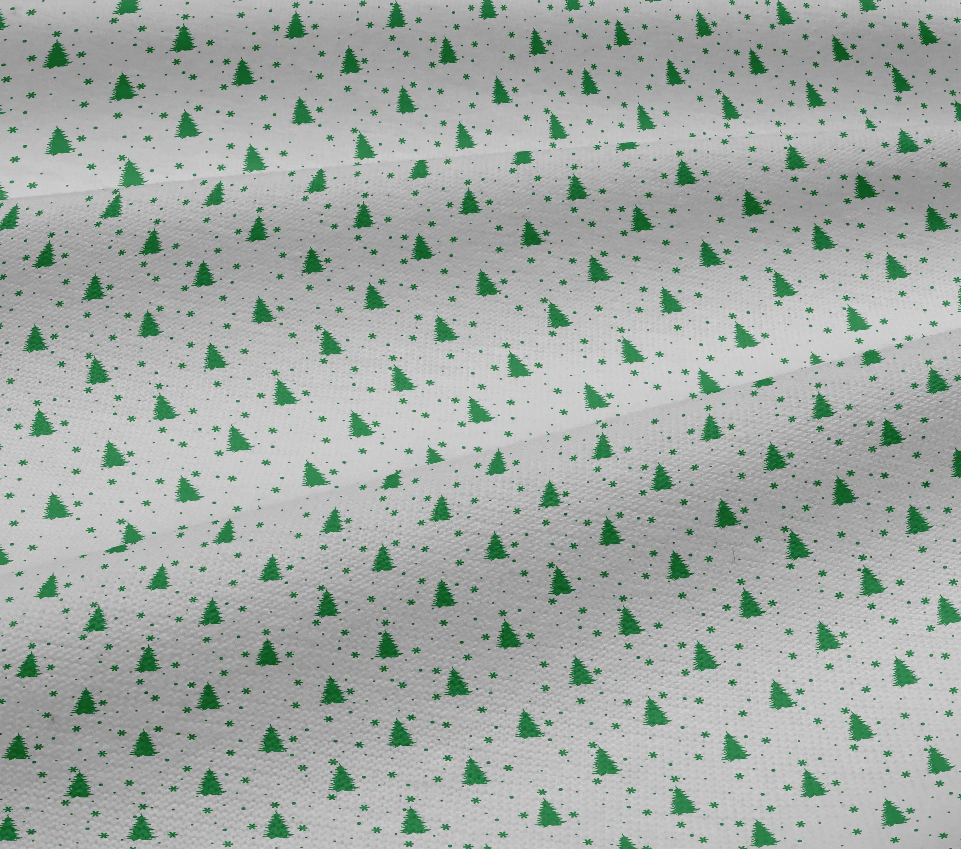 oneOone Cotton Jersey White Fabric Merry Christmas Fabric For Sewing Printed Craft Fabric By The Yard 58 Inch Wide-YE0