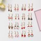 thumbnail image 5 of Pendientes sencillos y bonitos de estilo navideño sin agujeros para las orejas, estilo fresco, para estudiantes y niños, estilo corto, con clip para las orejas, 5 of 6
