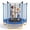 Blue + Metal + Witho, variant on 5.5 FT Kids Trampoline with Safety Enclosure Net, Indoor Outdoor Toddler Trampoline with Foam Padded Poles Mini Trampoline for Kids Backyard Trampoline