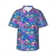 thumbnail image 3 of Camisas hawaianas para hombre, camisas de manga corta con estampado de anclas de hongos, camisas de playa para vacaciones de verano, camisas lindas de dibujos animados para mujeres y niños, 3 of 5