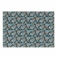 thumbnail image 1 of Floral Cutting Board, Victorian Retro Renaissance Blooms with Folk Batik Influences, Decorative Tempered Glass Cutting and Serving Board, Small Size, Charcoal Grey Coral Blue, by Ambesonne, 1 of 1
