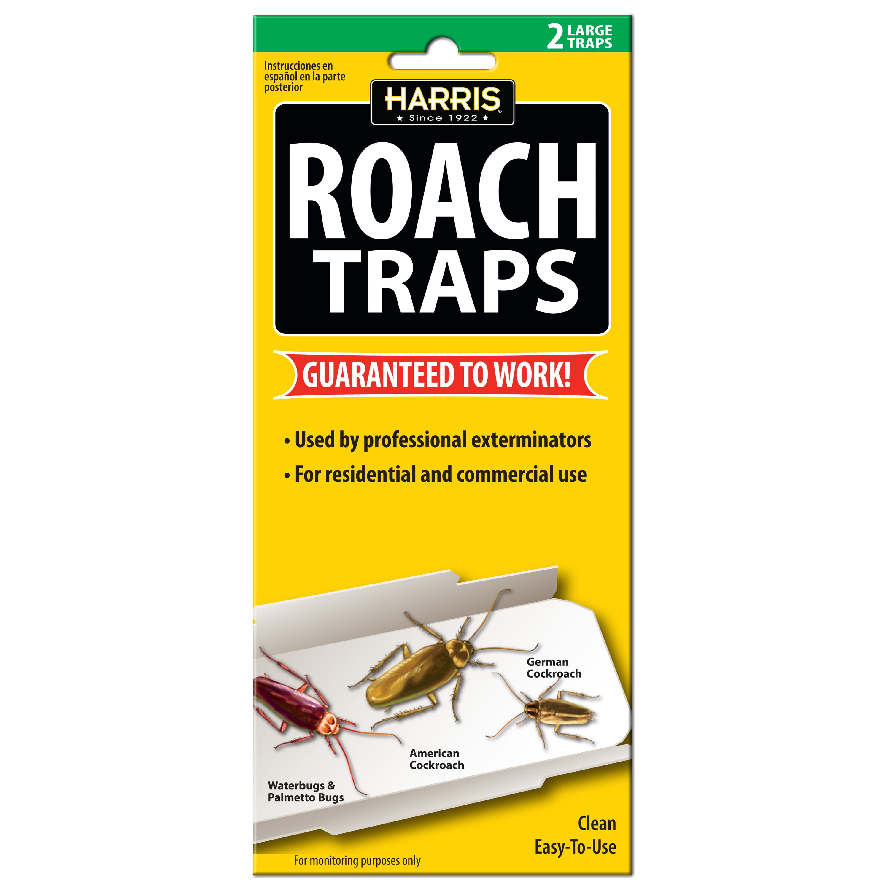 5 Roach Traps Roach Motels Cockroach Killer Green Glue Trap Motel Spiders 