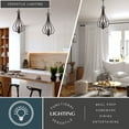 thumbnail image 3 of Monrovia 3 Light Bronze Teardrop Candle Pendant, 3 of 12