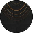thumbnail image 1 of Ahgly Company Indoor Round Patterned Charcoal Gray Novelty Area Rugs, 3' Round, 1 of 6