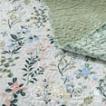 thumbnail image 5 of 3-Piece California King Size Quilt Set - Floral Garden Style Bedspread Coverlet with 2 Pillow Shams, Microfiber, 5 of 6