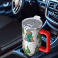 thumbnail image 6 of White Christmas Watercolor Tree Pattern Tumbler with Handle and Lid,40oz Double Wall Vacuum Insulated Tumbler,Cups Gift for Women and Men, 6 of 7