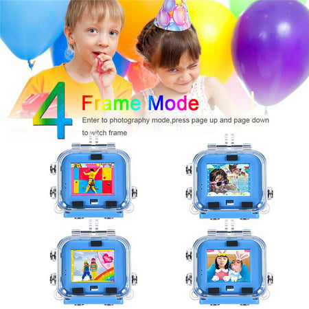 Kids Waterproof Camera Video Digital 1080 HD Screen Toys Gifts Build-in SD