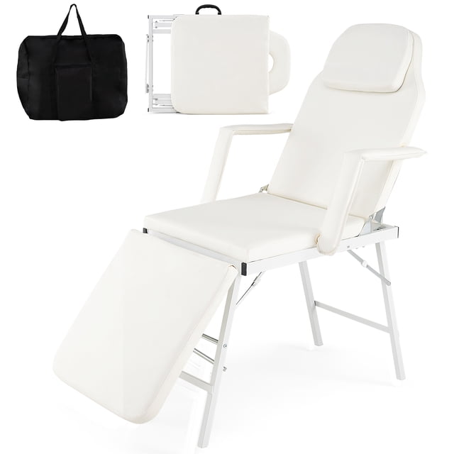 Giantex Portable Massage Table, Adjustable Professional Therapy, Facial Cradle Salon Bed