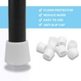 thumbnail image 4 of Rubber Leg Cap Pad Tips End Tip Cover Furniture Table Chair End Feet Floor Protector 22mm 7/8" Inner Dia 2pcs, 4 of 7