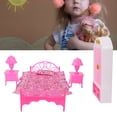 thumbnail image 3 of Doll House Accessories, Mini Bed Toy, Durable Easy To Carry And Store, For Girls Home, 3 of 8