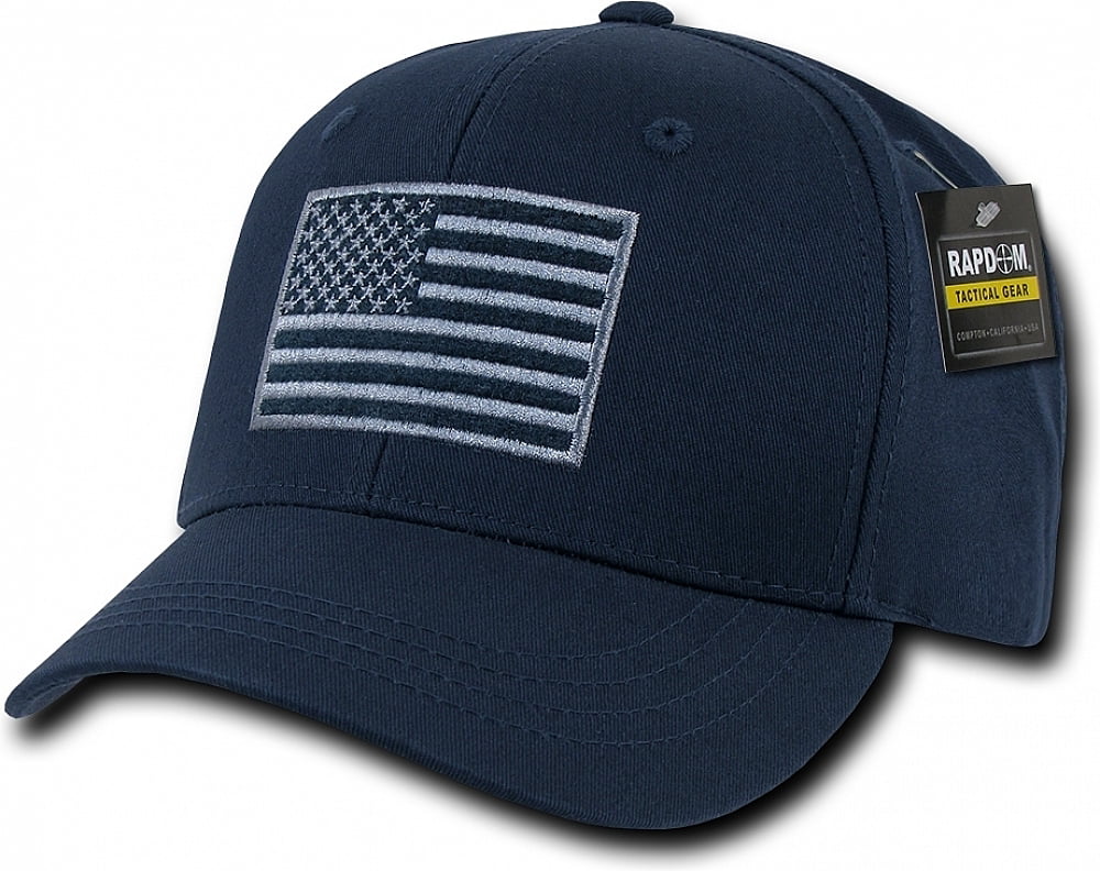 New Men's USA Flag Grey/Blue Adjustable Baseball Cap Hat