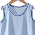 thumbnail image 4 of Girl Undershirt Tank Tops - Workout Sports Summer Tanks for Big Girls Soft Lightweight Crew Neck Sleeveless T-Shirts, Blue, 13 Years, 4 of 9