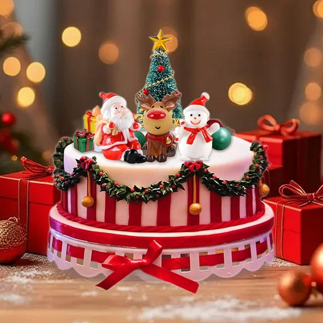 22 adornos para tartas navideñas, centros de mesa navideños, decoración navideña, regalos, adornos para tartas, cupcakes, fiestas, cumpleaños