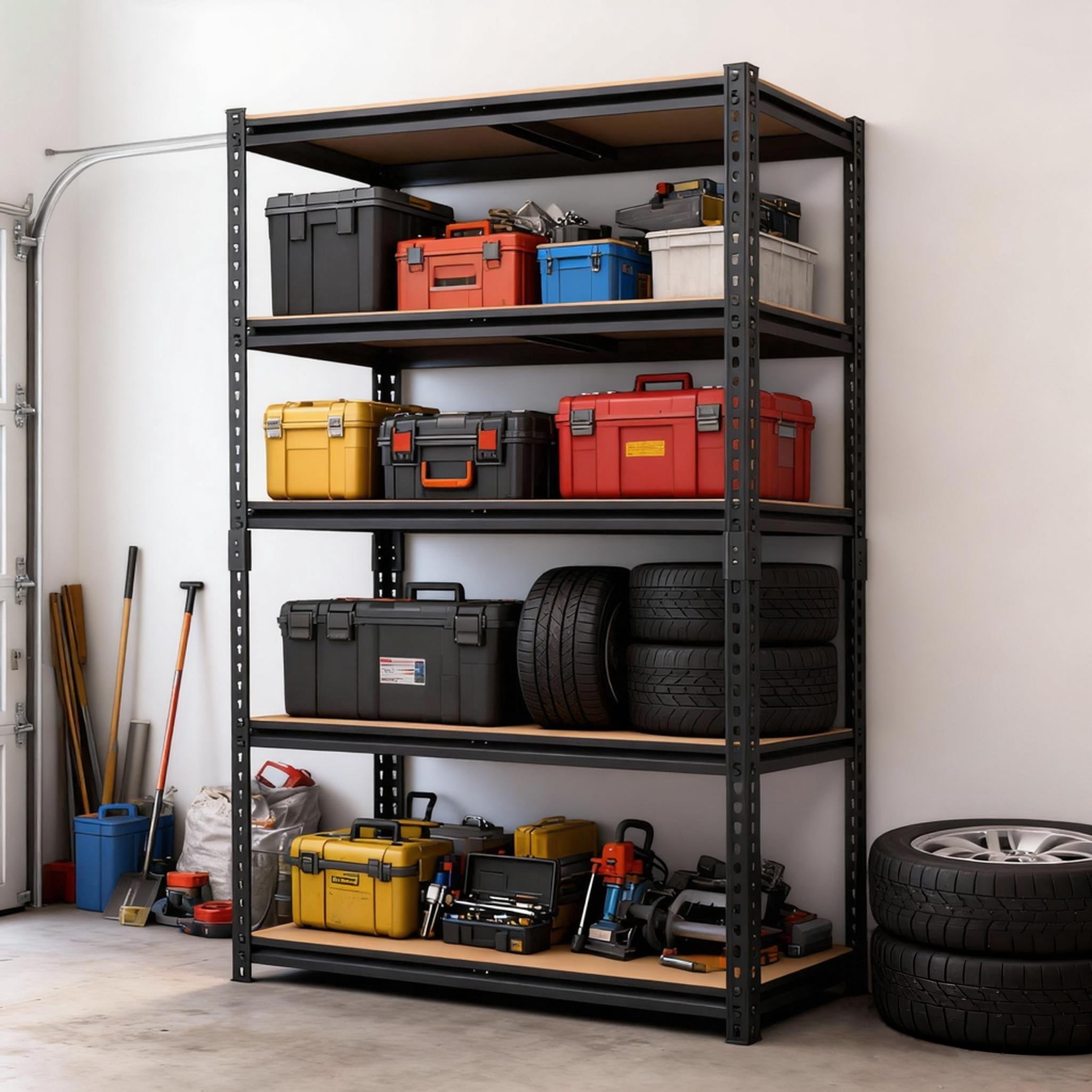 ZEUKMXOO 2200Lbs Garage Shelving Unit, 72