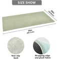 thumbnail image 3 of GZHJMY Sage Green Solid Bathroom Rugs Bath Mat 39 x 20 Inch Non-Slip Extra Soft and Absorbent Shaggy Bath Carpet for Tub, Shower, Bathroom Carpet Runner, 3 of 7