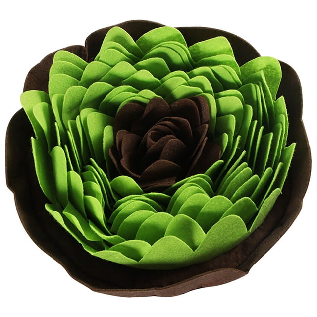 Dog Snuffle Mat Flower Nonslip Puppy Puzzle Toy Interactive Feed Game for Indoor