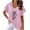 Pink, variant on Cute Crop Tops for Women Plus Size Summer Blouses for Women 2025 Trendy Womens Funny T Shirts Humor