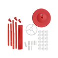 thumbnail image 1 of Balloon Stand Set, Adjustable Height, Reusable Desktop Balloon Stand, Holder for hold 19 balloon, 1 of 7