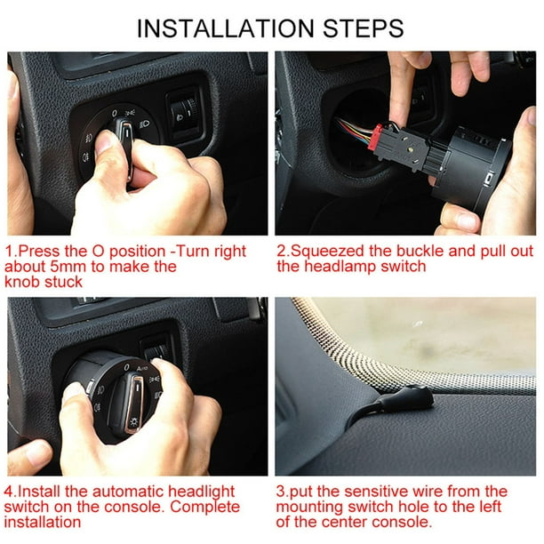 Headlight Control Switch With Built-in Light Sensor That Makes