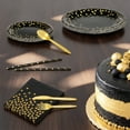 thumbnail image 3 of 280pcs Black Gold Party Supplies Decorations Serve 40, Paper Plates and Napkins Set, Disposable Party Decorations, Plastic Forks Knives Spoons, Paper Plates Napkins Cups Baby Shower Birthday Wedding, 3 of 5