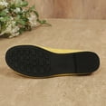 thumbnail image 6 of Xfvqtps Womens Casual Wedge Shoes Comfortable Slip on with Cushioned Insole Lightweight Breathable Solid Color Flats for Work Walking Daily Wear Yellow, 6 of 9
