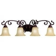 thumbnail image 2 of Kichler Lighting Wilton - Four Light Bath Fixture, Carre Bronze Finish with Glass, 2 of 4