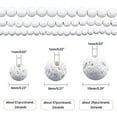 thumbnail image 5 of 147pcs Natural Lava Beads 10mm 8mm 6mm Dyed White Chakra Bead Strand Round Gemstone Loose Beads Energy Healing Beads for Jewelry Making, 5 of 9