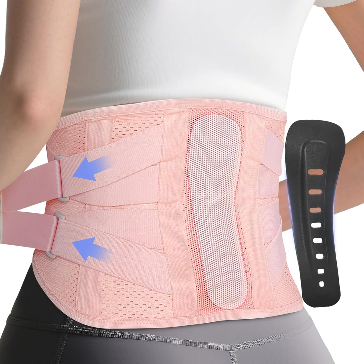 Back Support Frame for Women's Lower Back Pain Relief, Featuring a Bionic Support System Unisex Lumbar Support Belt with Breathable Mesh Design Back Support Frame for Herniated Discs, Sciatica, and S