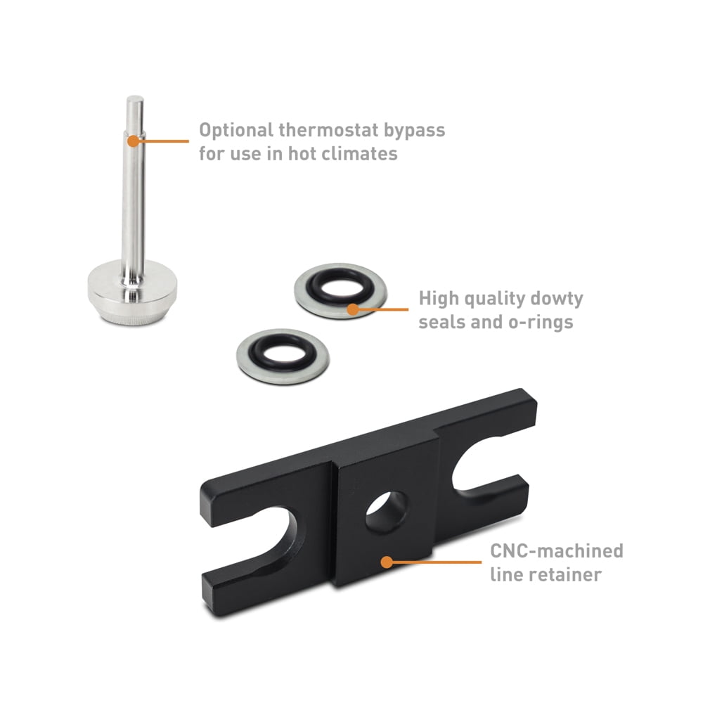 Mishimoto Thermal Bypass Valve Kit, compatible with Dodge Ram 6.7L Cummins 2019+