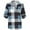 Sky Blue, variant on LYXSSBYX Womens Long Sleeve Dress Hot Sale Clearance Women Casual Cotton Long Sleeve Plaid Shirt Women's Slim Jacket Shirt Top