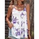 thumbnail image 2 of Top sin mangas con cuello redondo, estampado a la moda, informal, transpirable, para mujer, camisa sin mangas de verano para uso diario, 2 of 4
