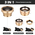 thumbnail image 3 of IMIKEYA Smartphone Camera Lens Kit Super Wide Angle Macro Fisheye Lens for Cell Phones Stylish Compatibility, 3 of 7