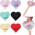 thumbnail image 4 of Heart Shaped Elastic Band Pen Holder Adjustable Organizer for Diary Plan Laptop Bag Craft Stationery Supplies, 4 of 4